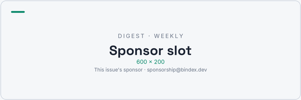 Digest sponsor slot — available