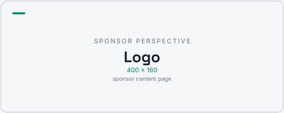 Sponsor content page — logo — slot available