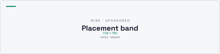 Wire sponsor band — available